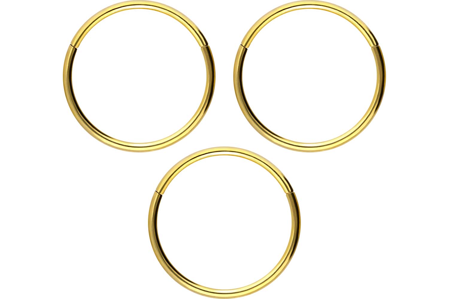SET Chirurgenstahl Segmentring Clicker Piercing